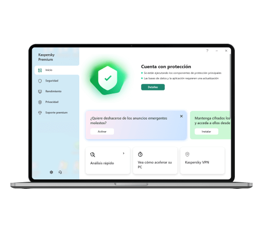 Interfaz de Kaspersky Premium
